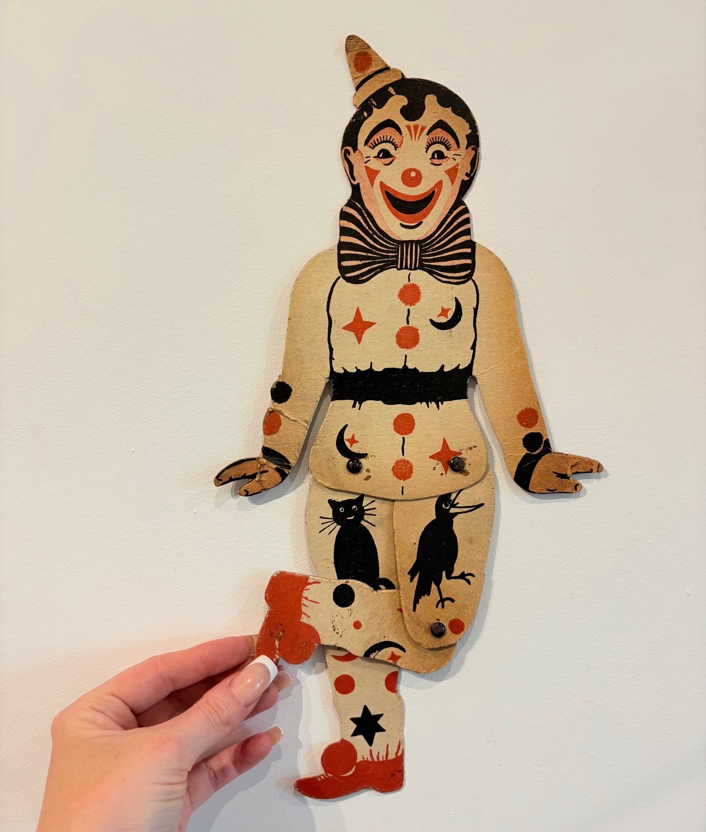 Antique Cardboard Clown