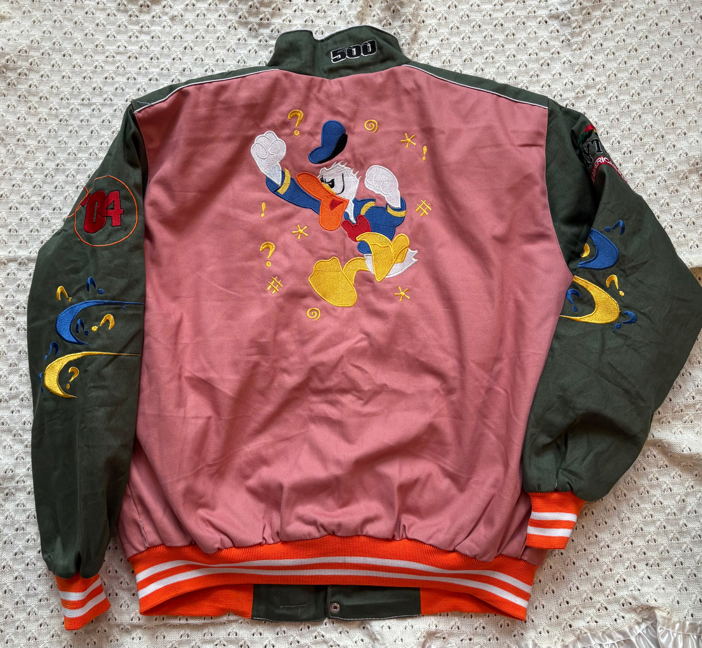 Reworked Donald Duck NASCAR Jacket