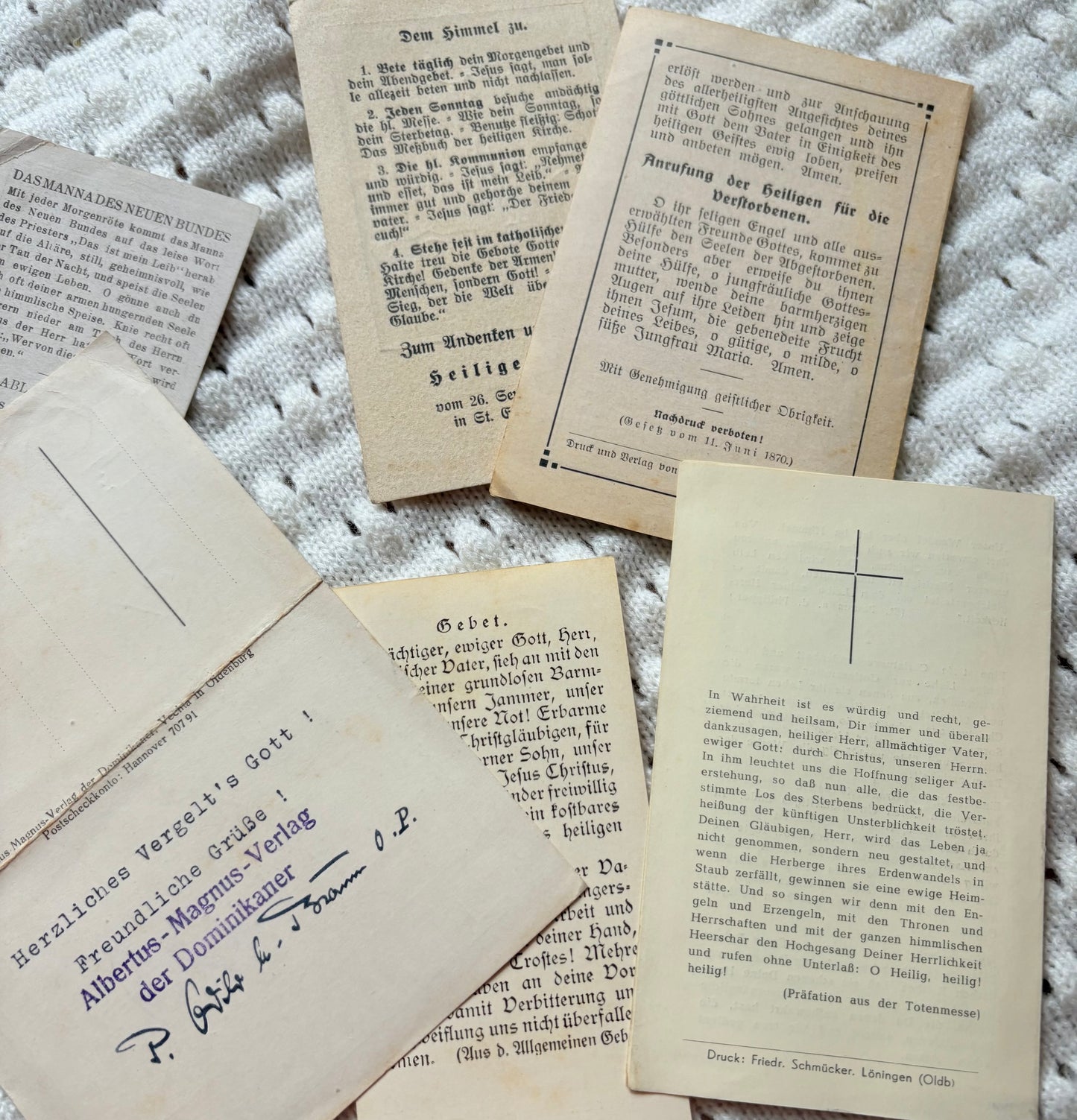 Assortment of Prayer Cards