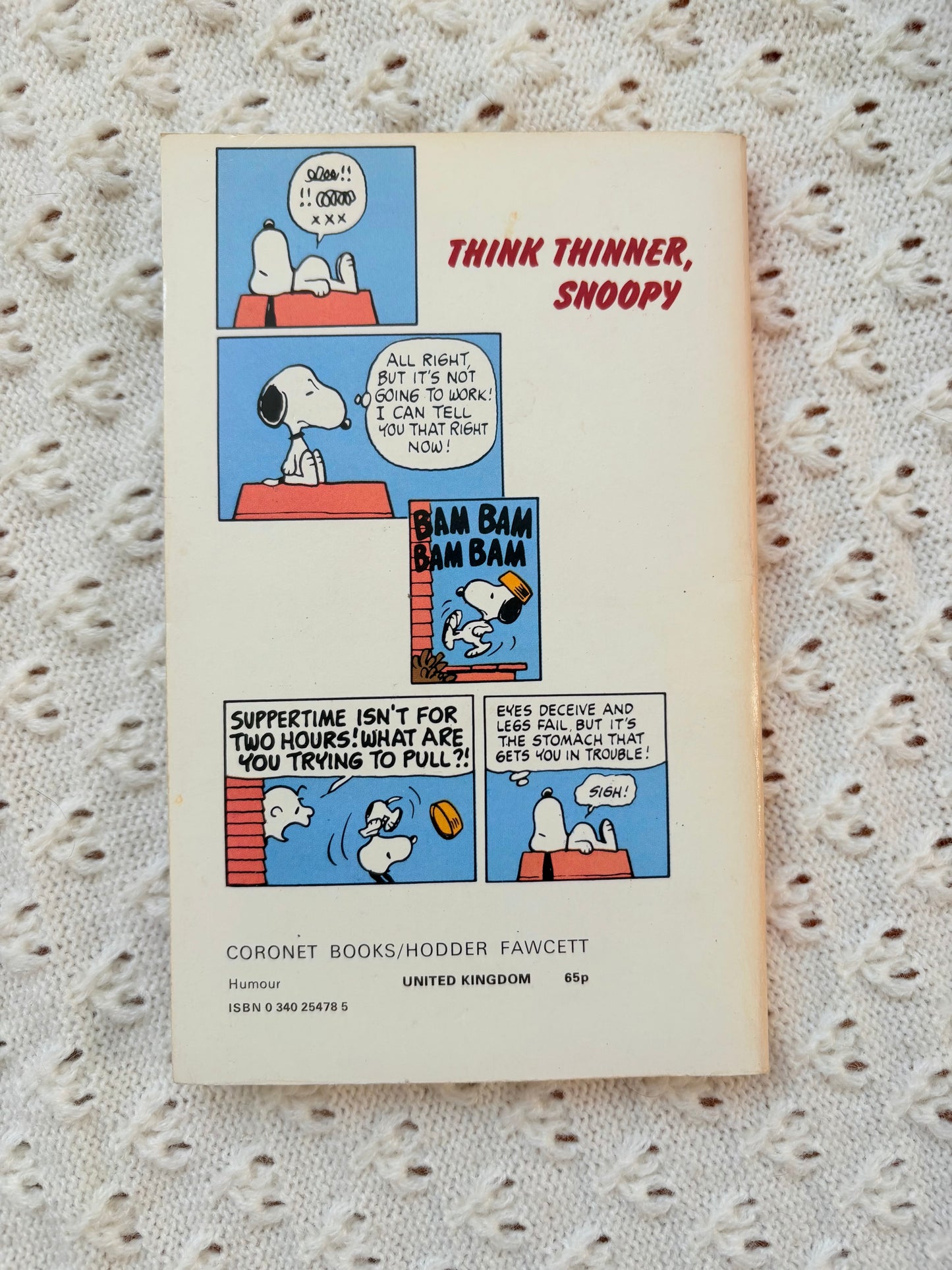Think Thinner, Snoopy Comic