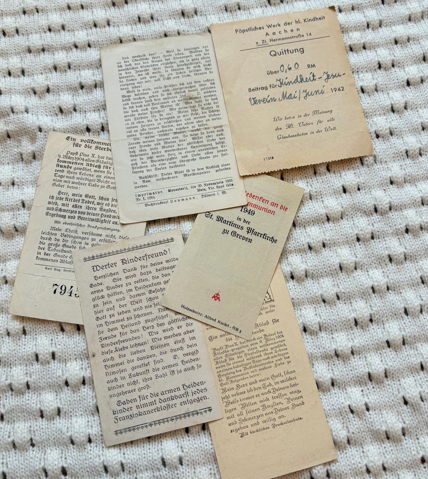 Assortment of Prayer Cards