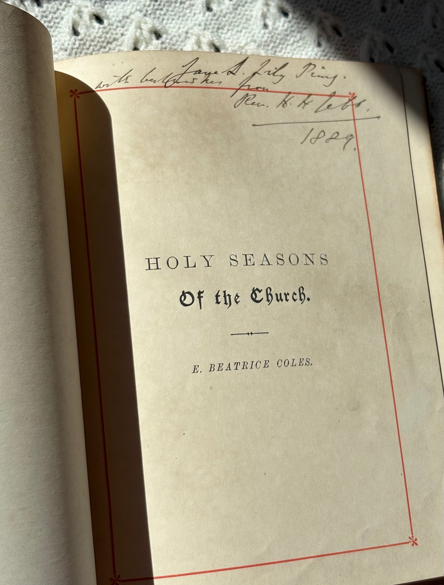 Holy Seasons Prayer Book