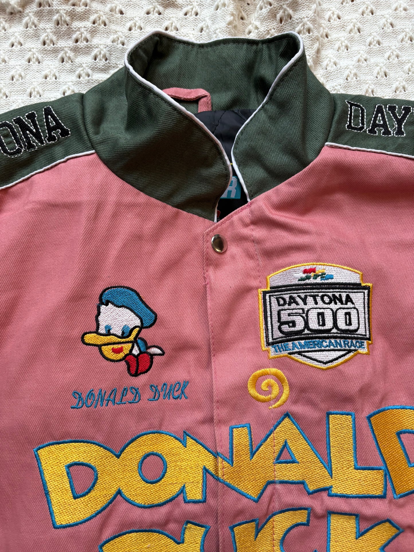 Reworked Donald Duck NASCAR Jacket