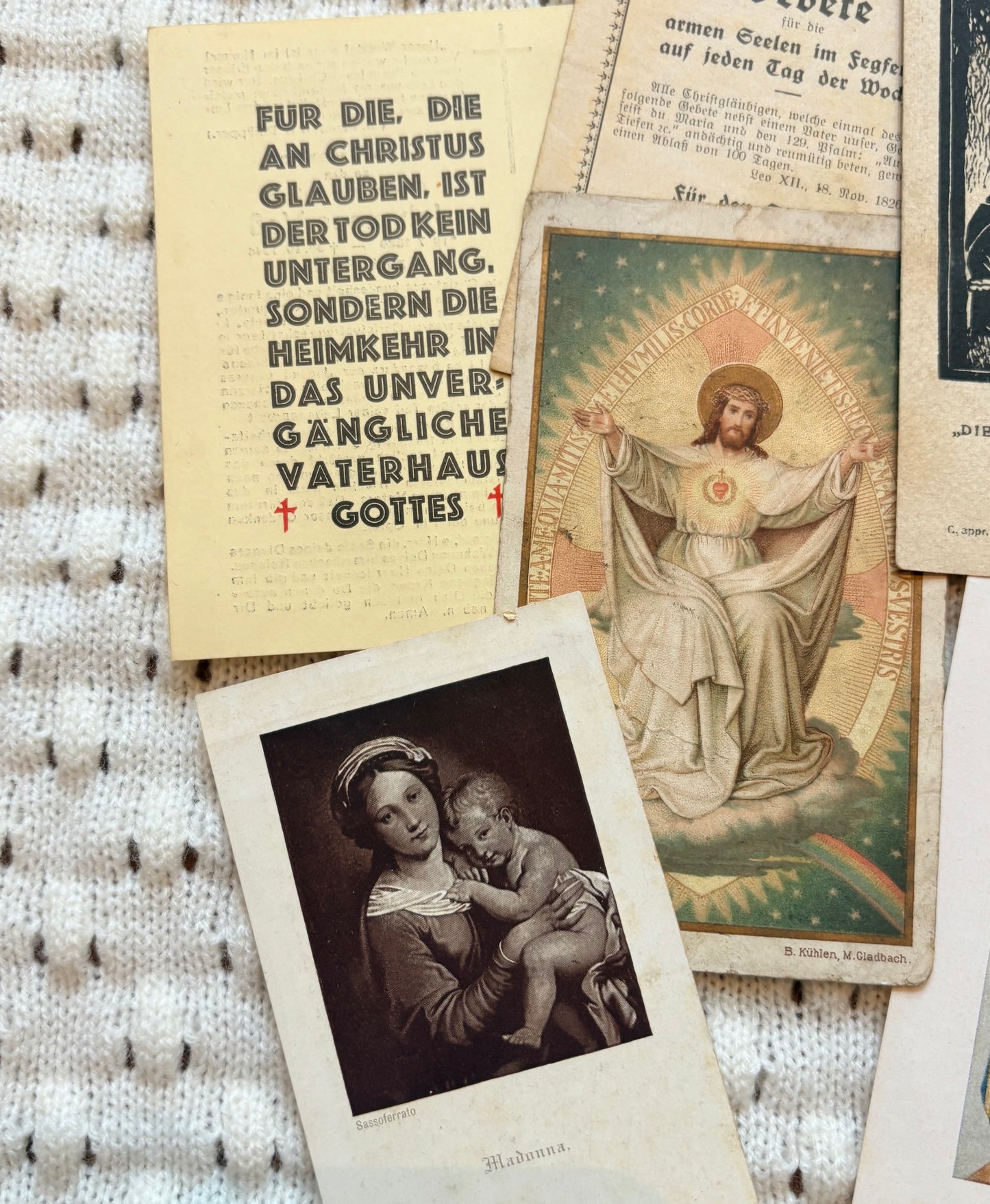 Assortment of Prayer Cards