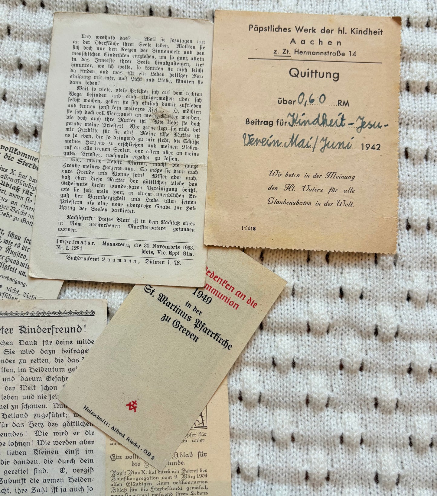 Assortment of Prayer Cards