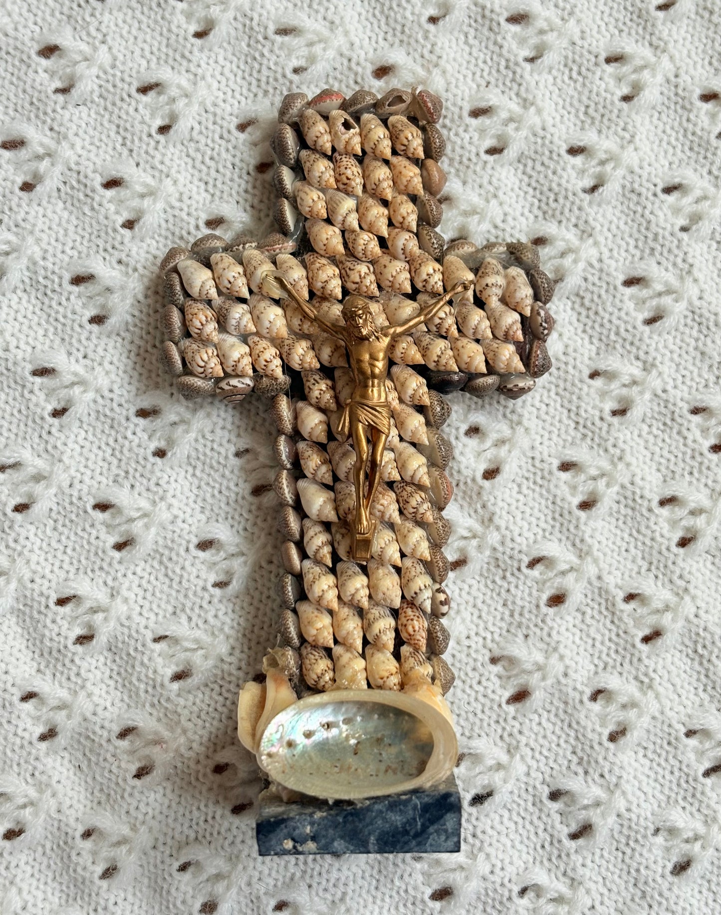 Sea Shell Crucifix