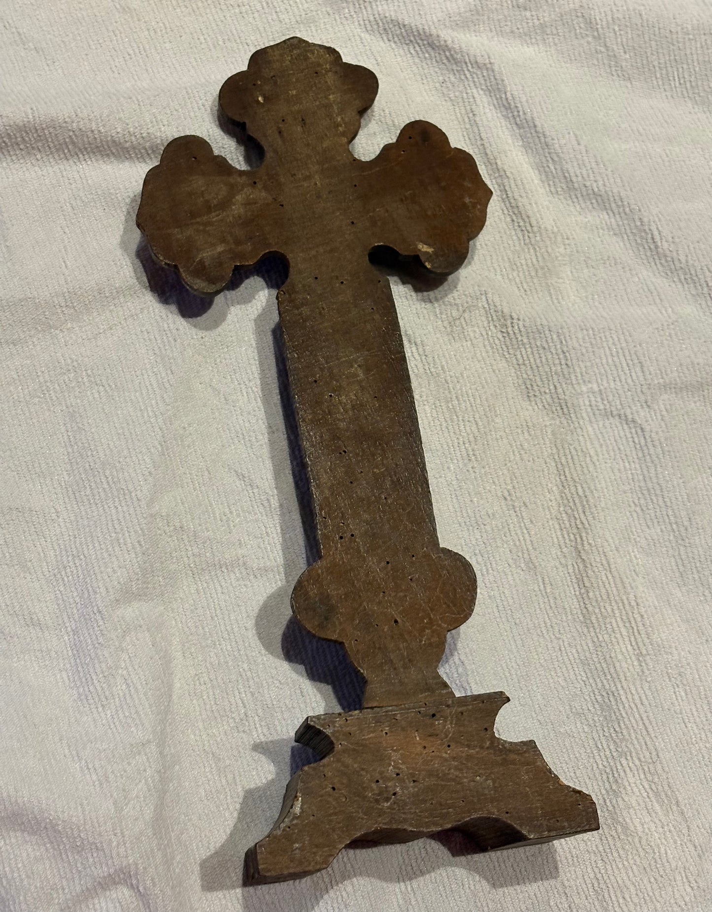 Antique Free Standing Crucifix