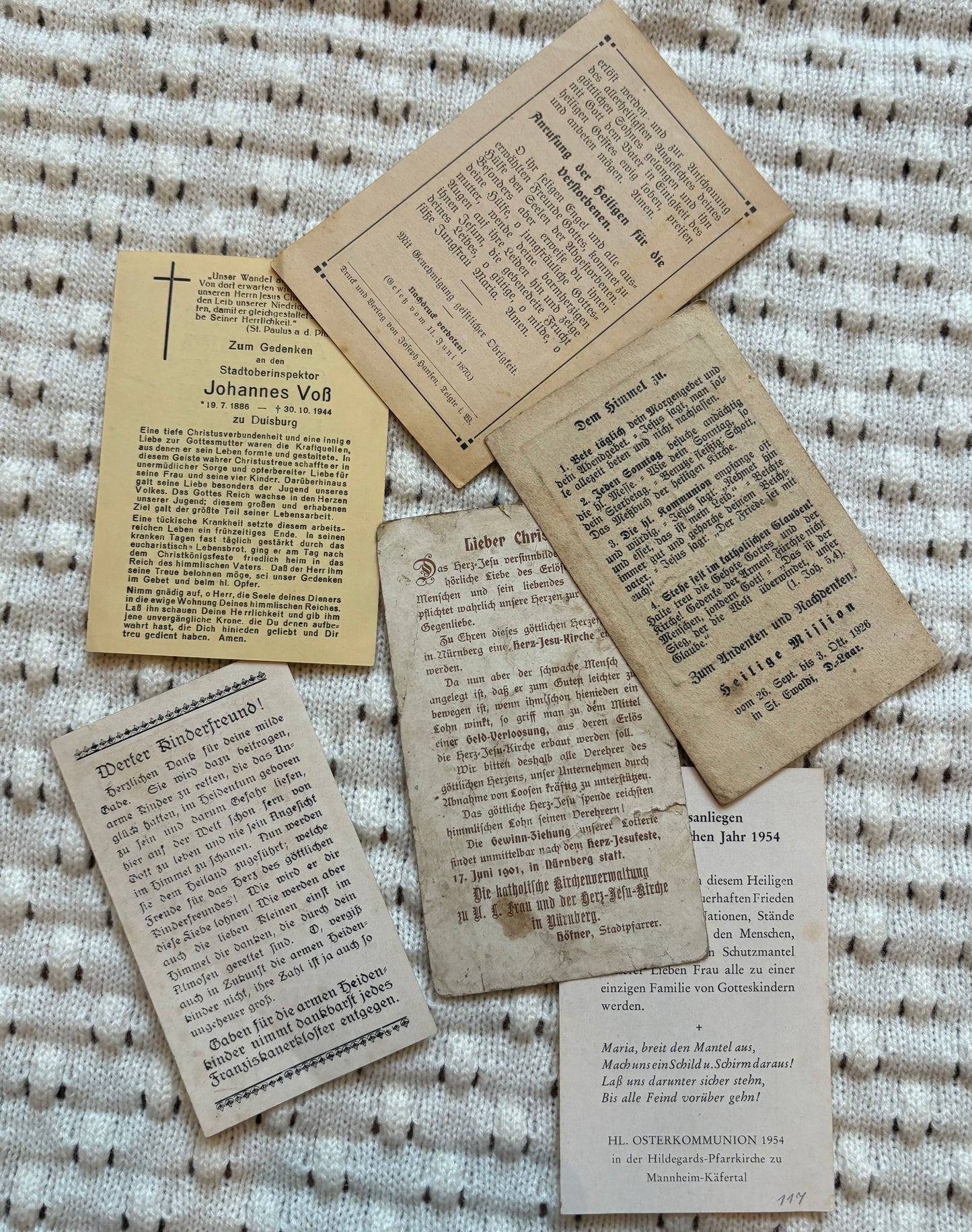 Assortment of Prayer Cards