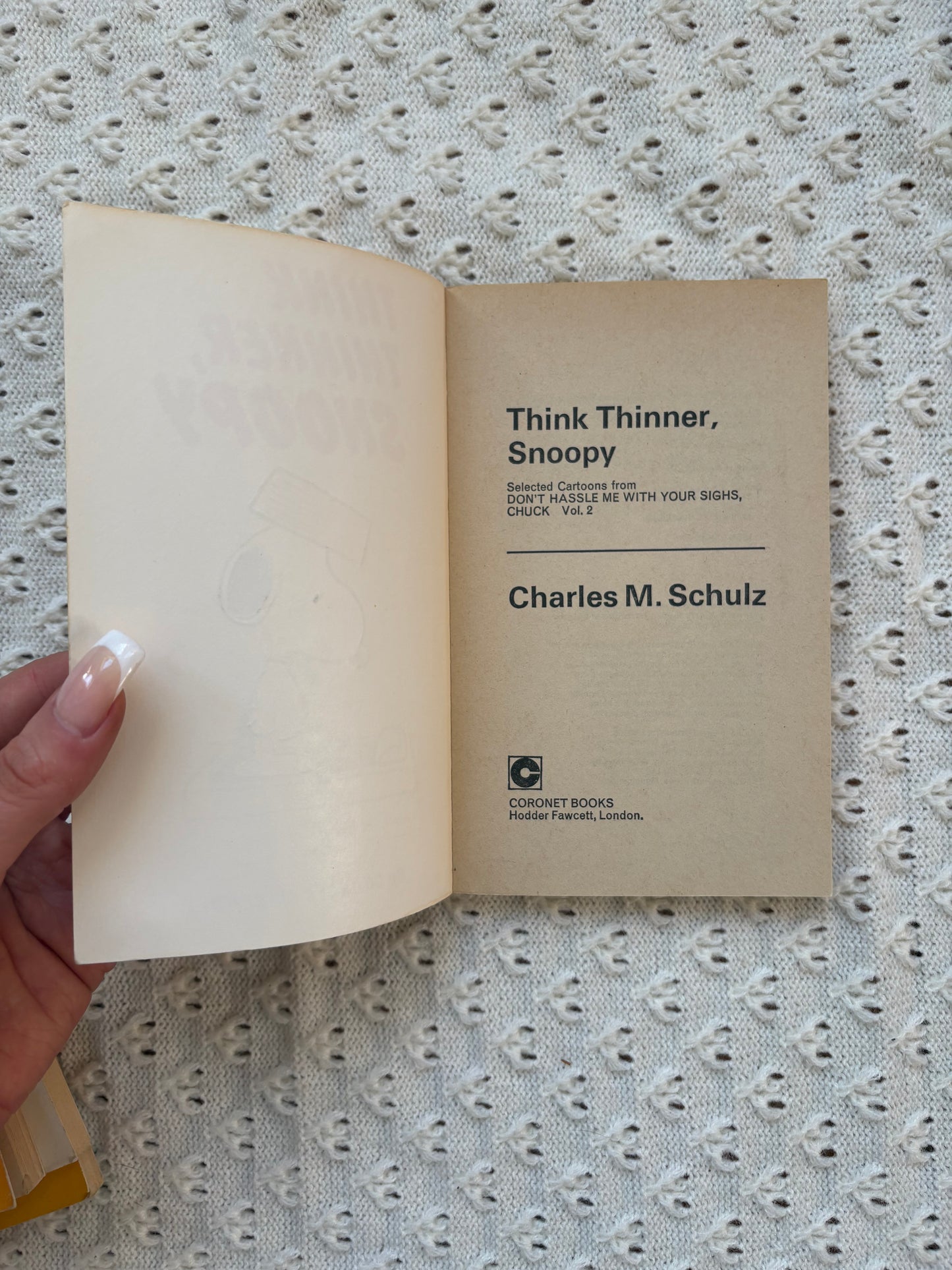 Think Thinner, Snoopy Comic