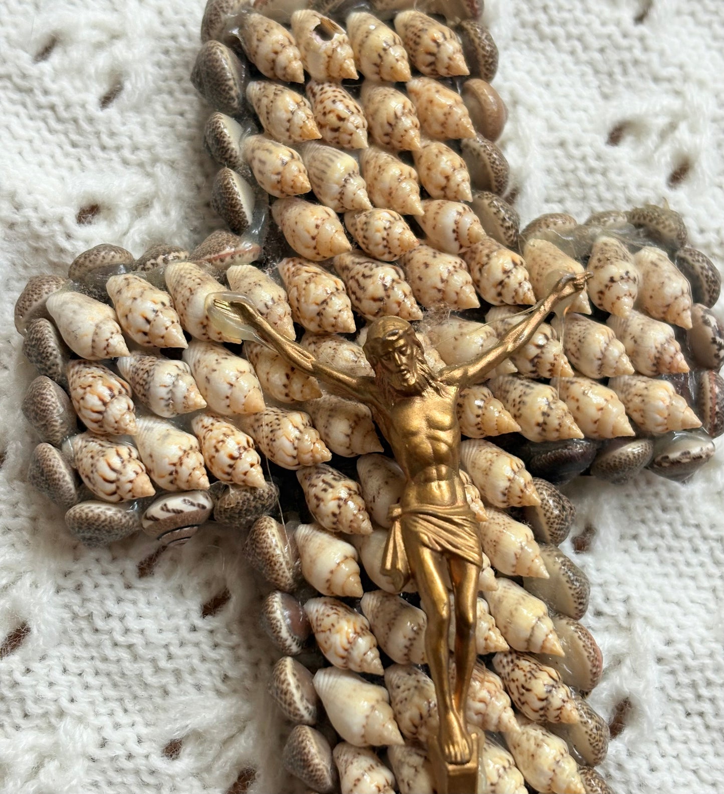 Sea Shell Crucifix