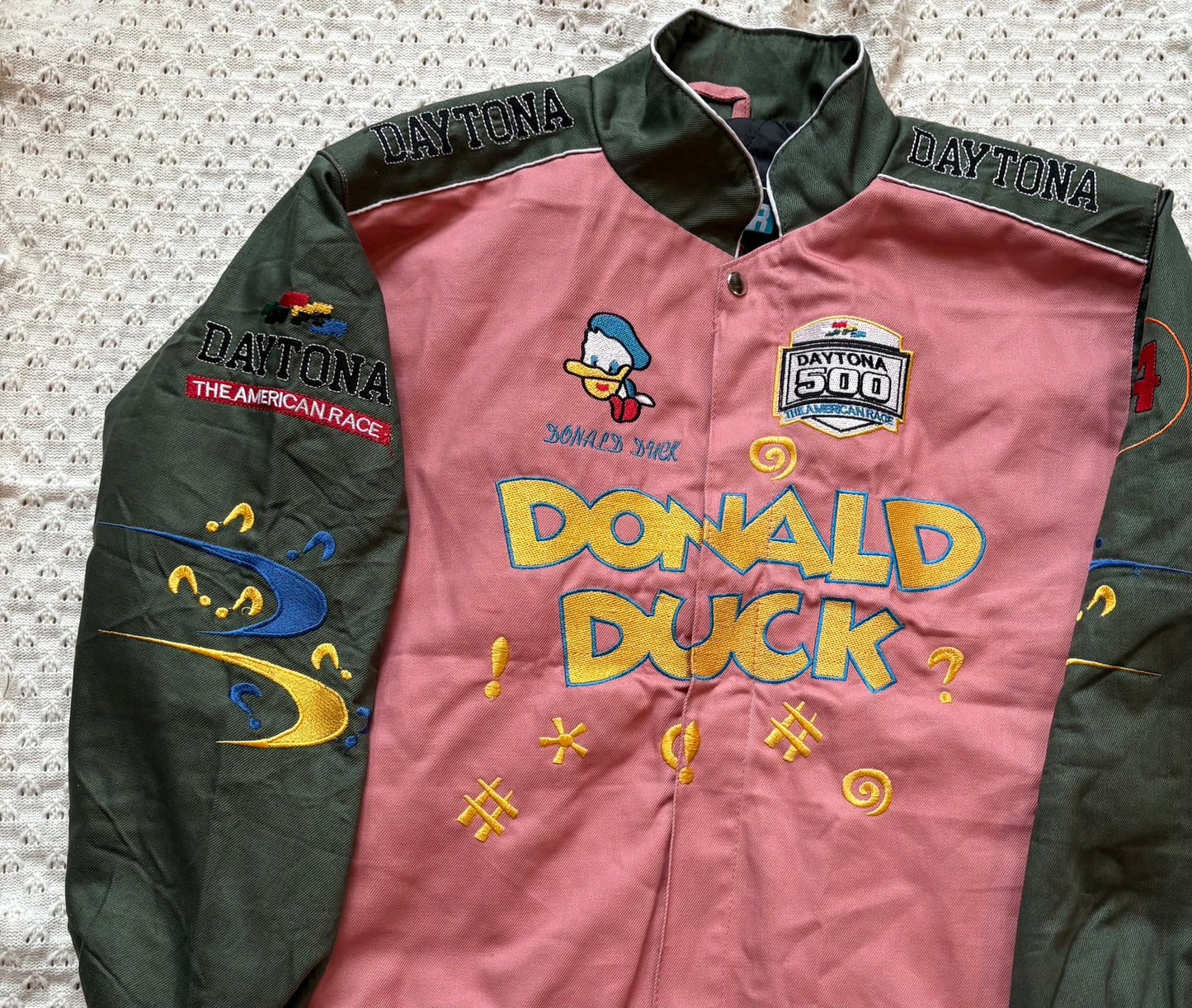 Reworked Donald Duck NASCAR Jacket