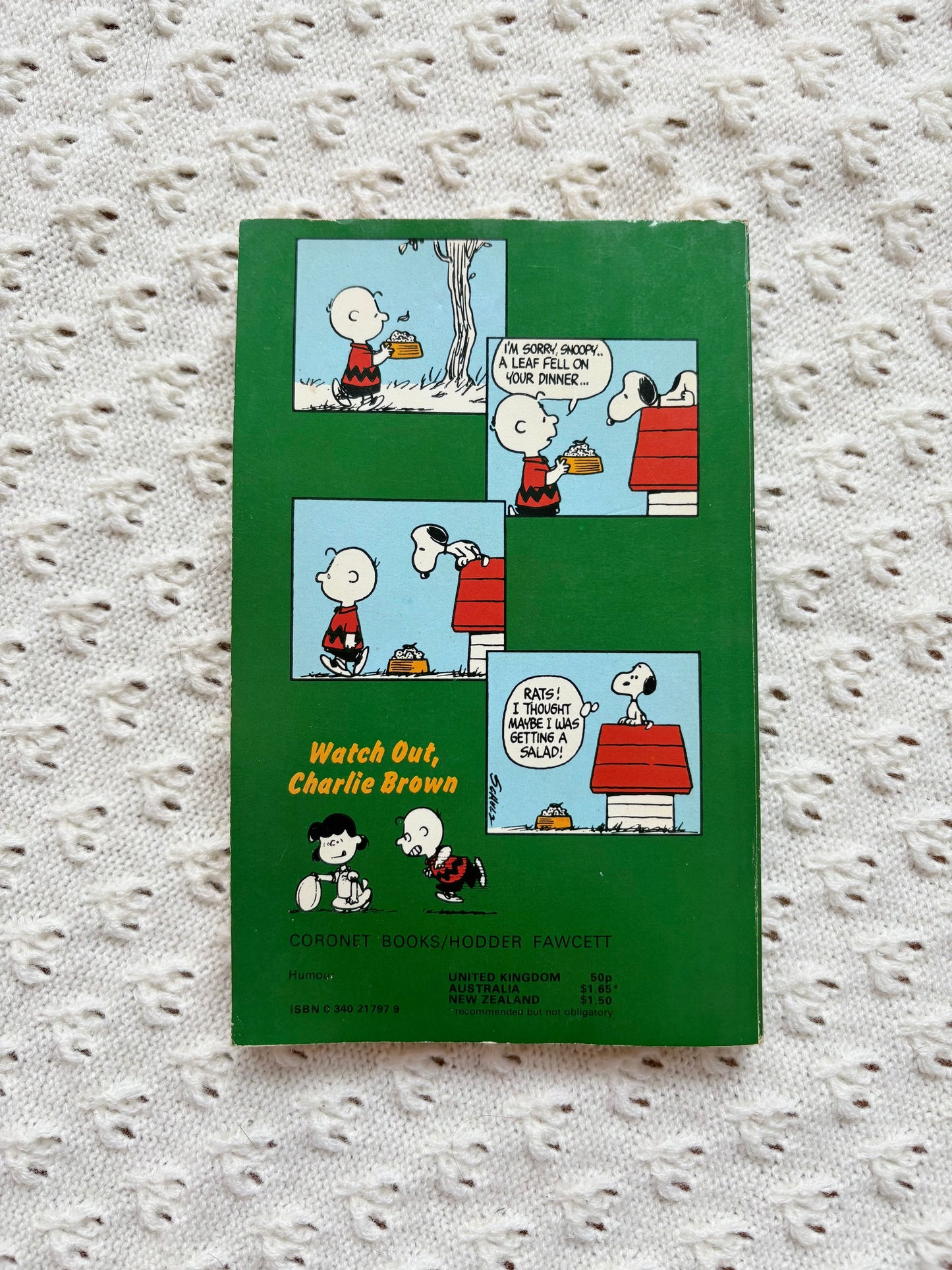 Watch Out, Charlie Brown Book