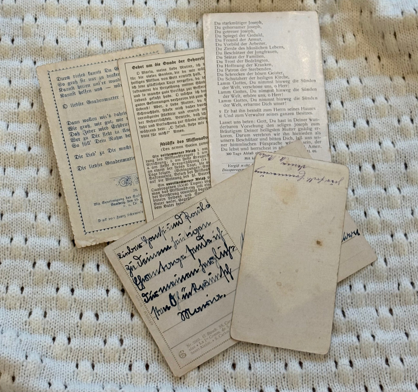 Assortment of Prayer Cards