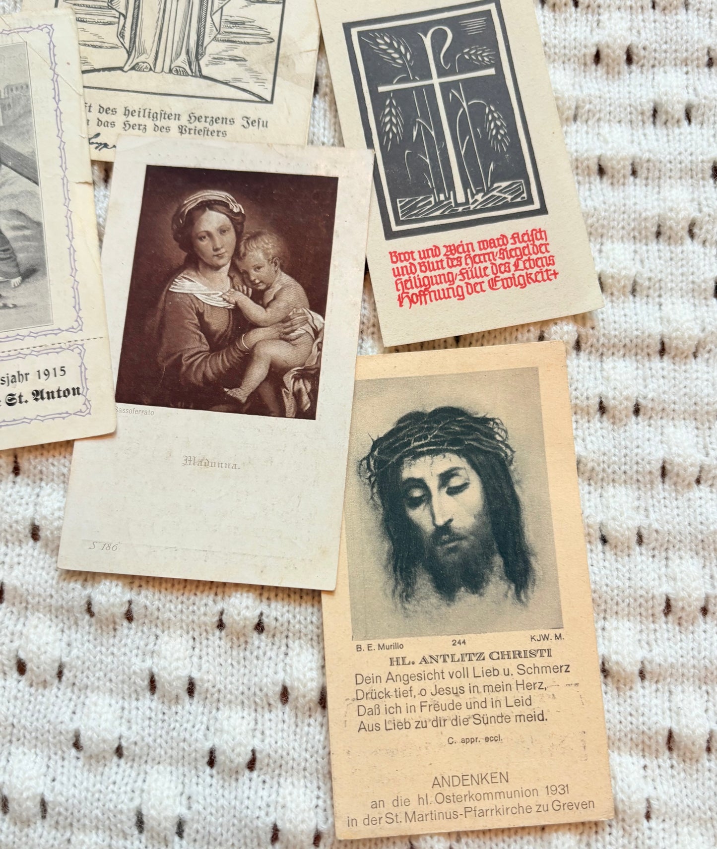Assortment of Prayer Cards
