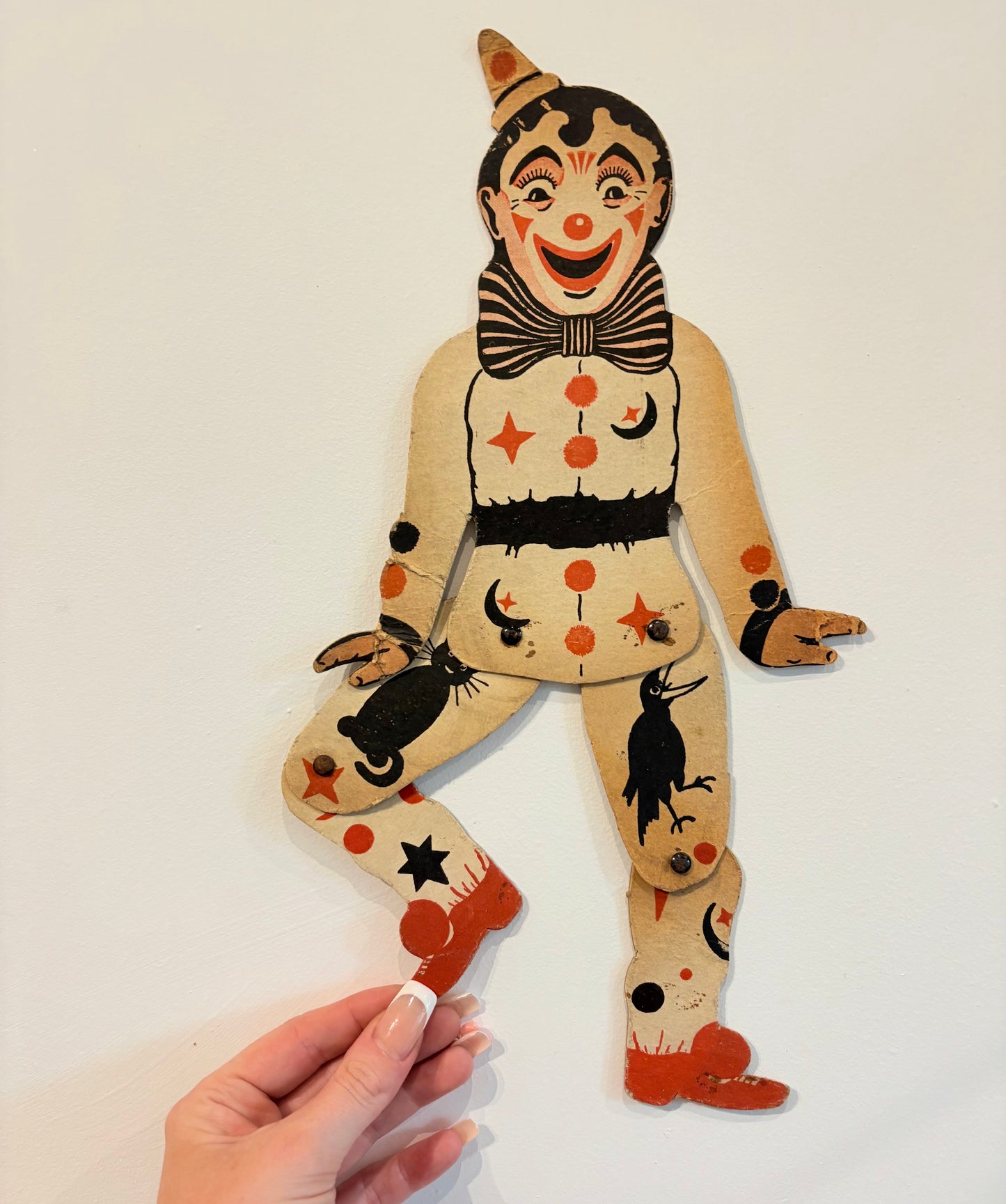 Antique Cardboard Clown