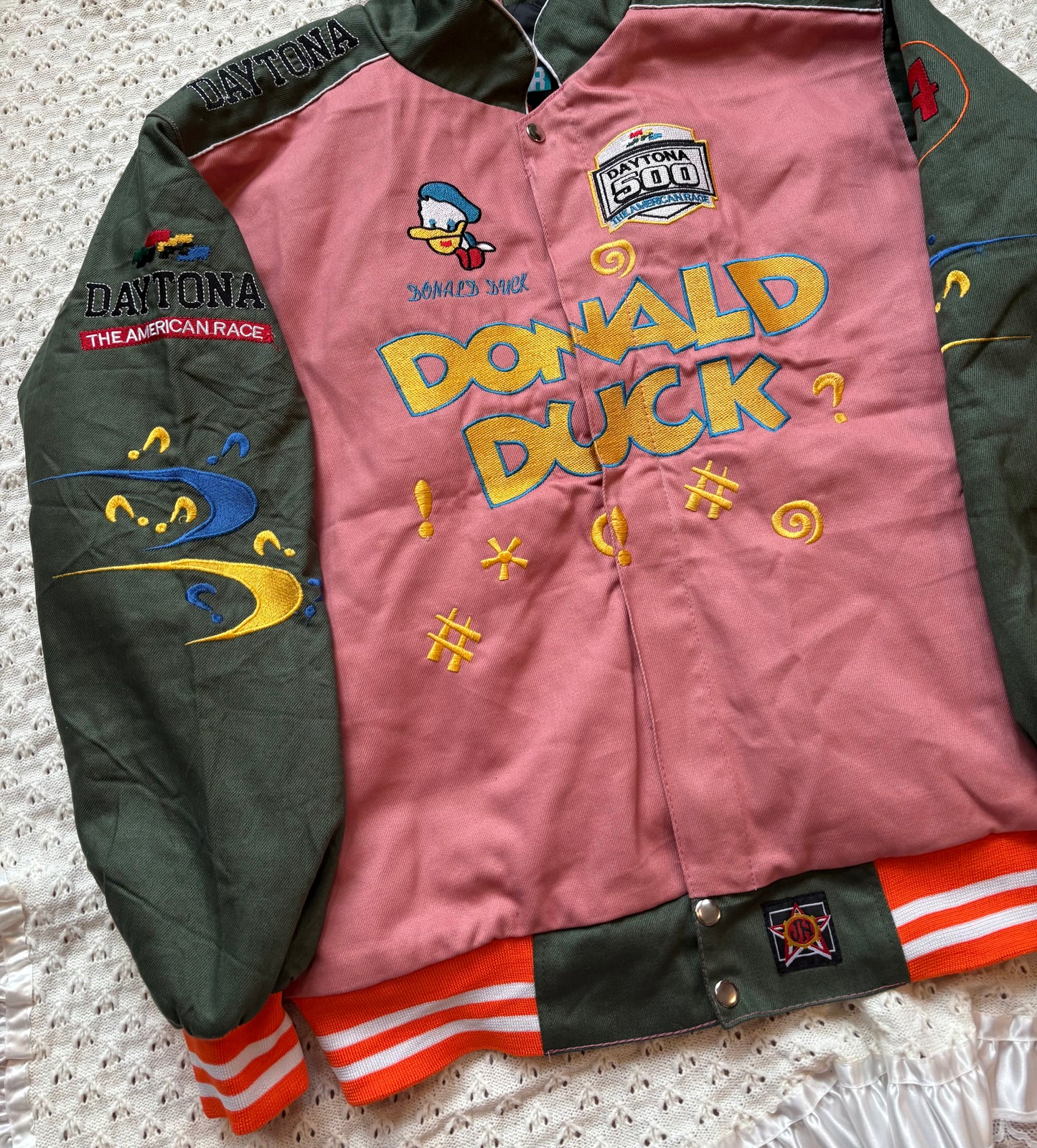Reworked Donald Duck NASCAR Jacket