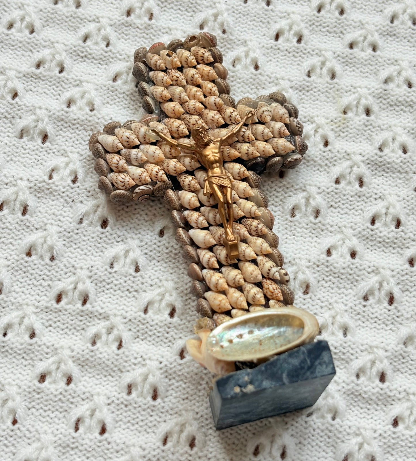 Sea Shell Crucifix