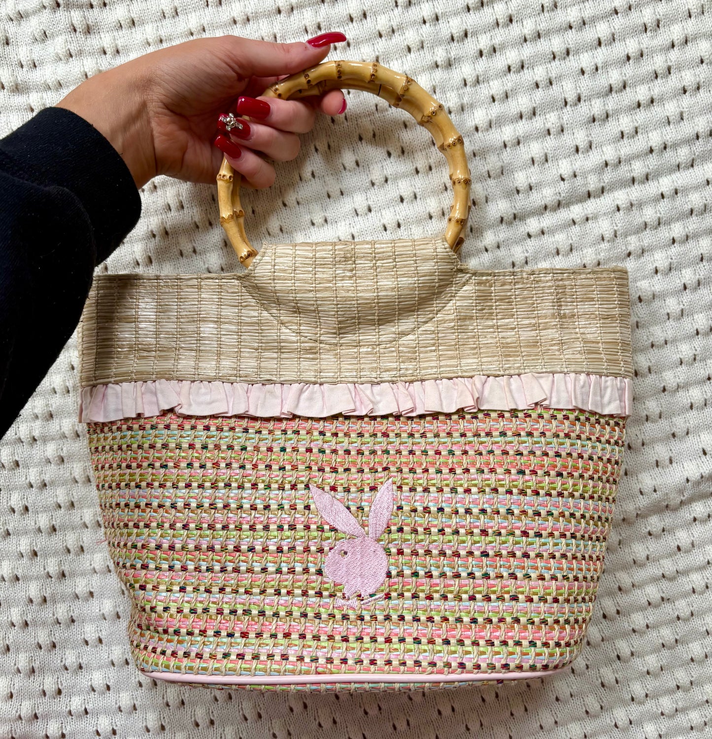 Y2K Playboy Beach Bag