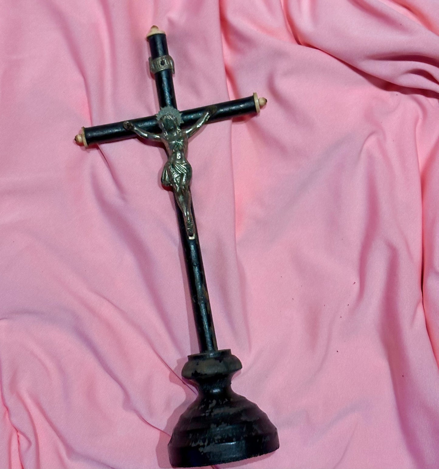 Antique Ebonised Crucifix