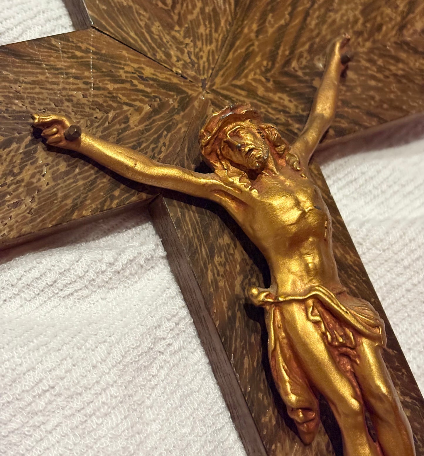 French Wood Crucifix
