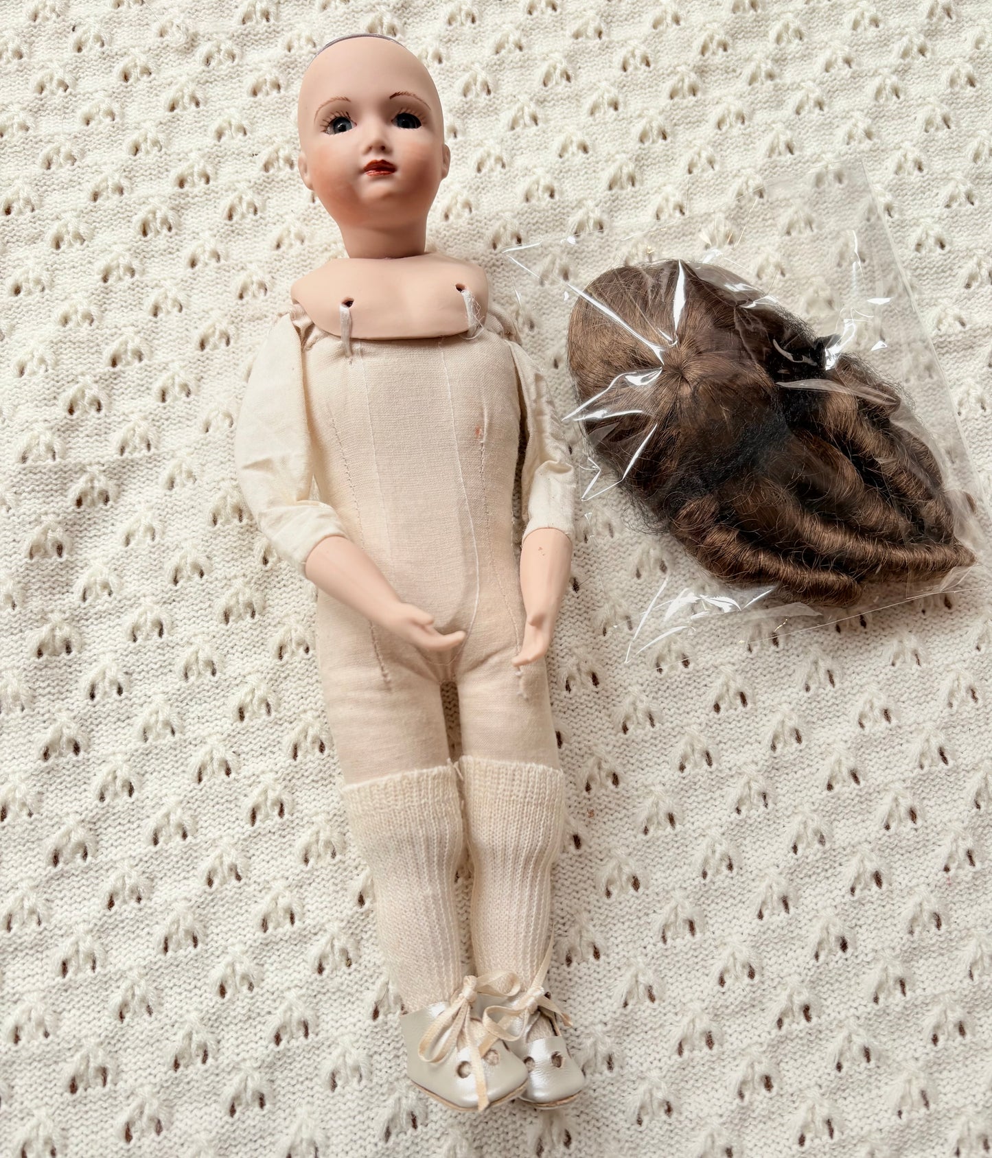 Bisque Cloth Doll