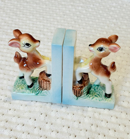 Vintage Fawn Bookends