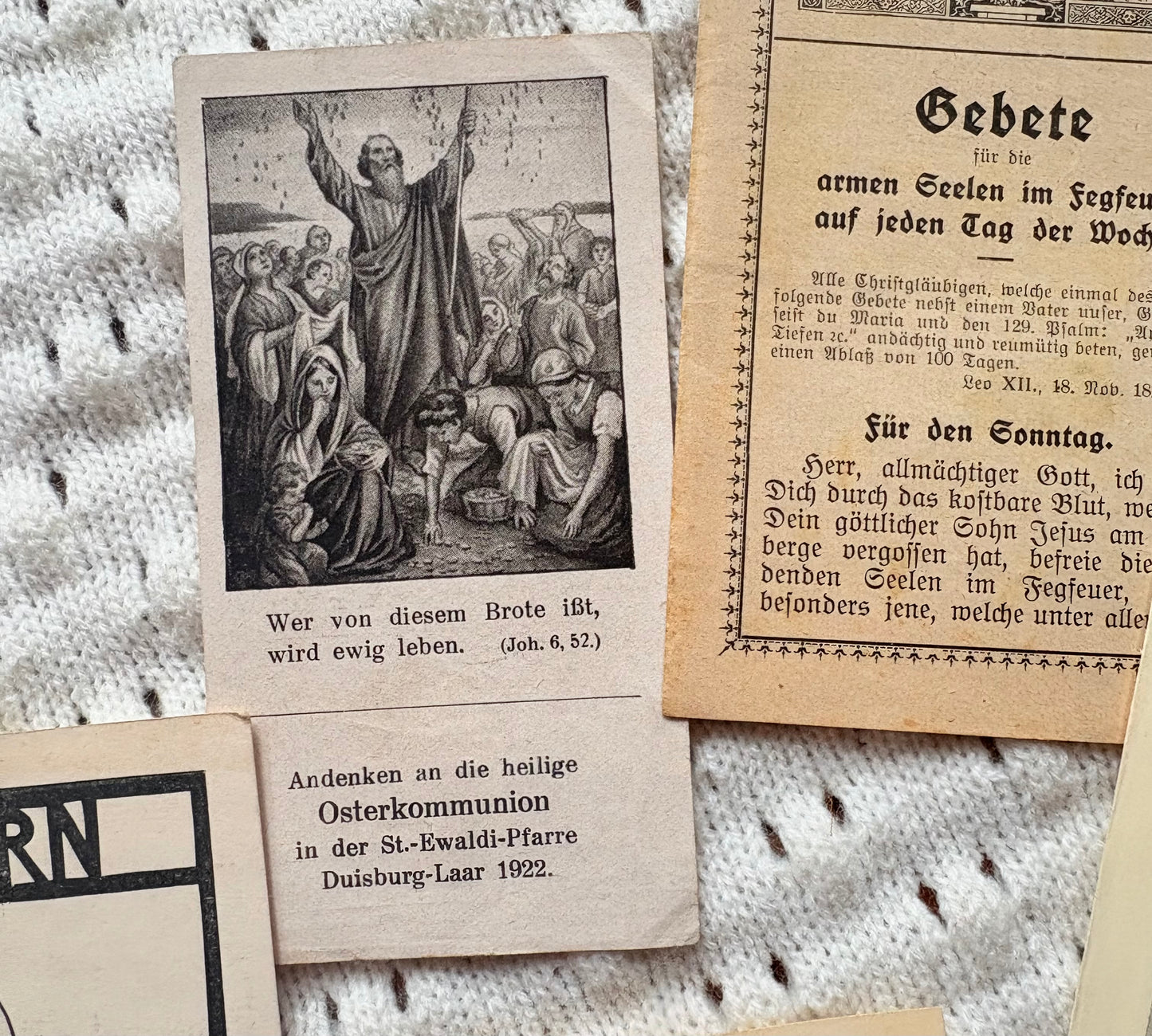 Assortment of Prayer Cards