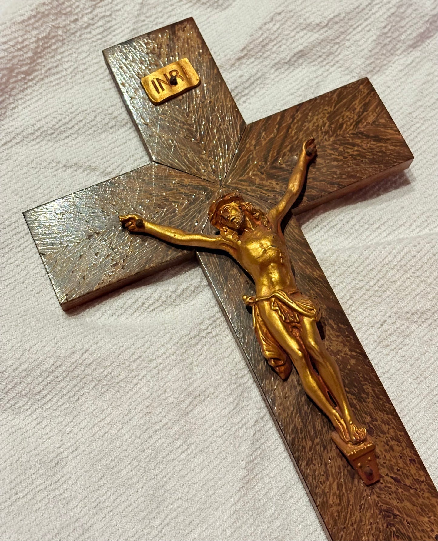 French Wood Crucifix