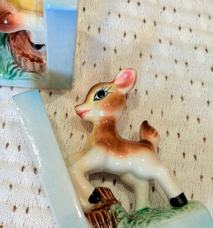 Vintage Fawn Bookends