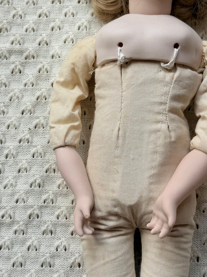 Bisque Cloth Body Doll