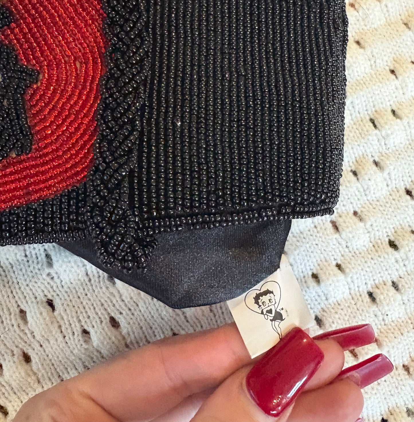 Betty Boop Beaded Bag