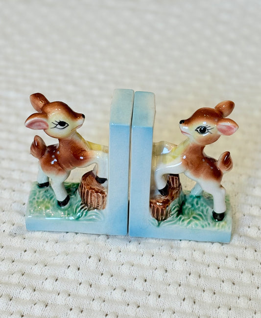 Vintage Fawn Bookends