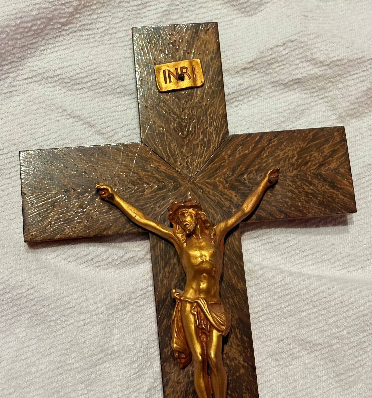 French Wood Crucifix