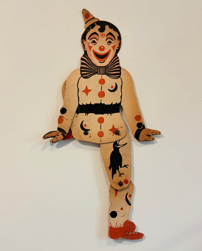 Antique Cardboard Clown