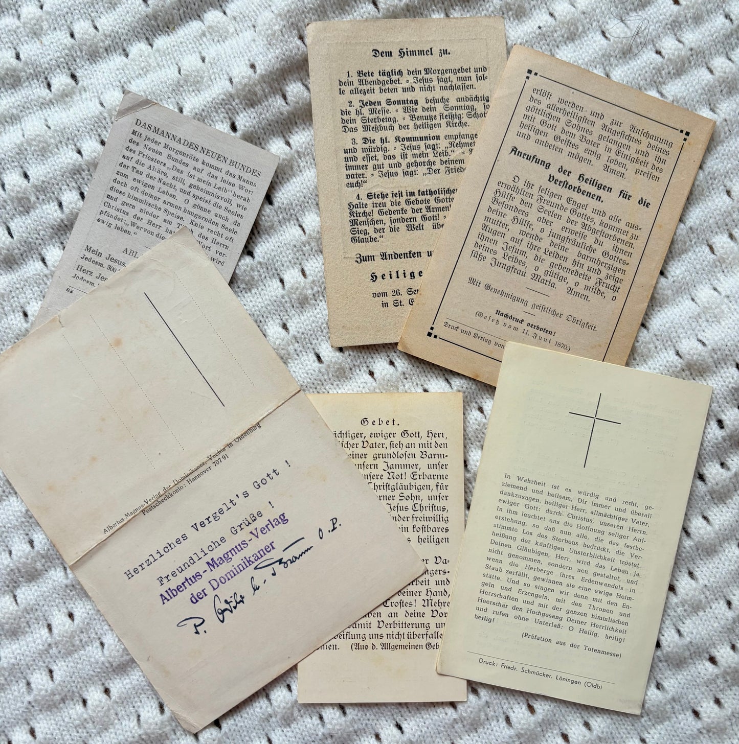 Assortment of Prayer Cards